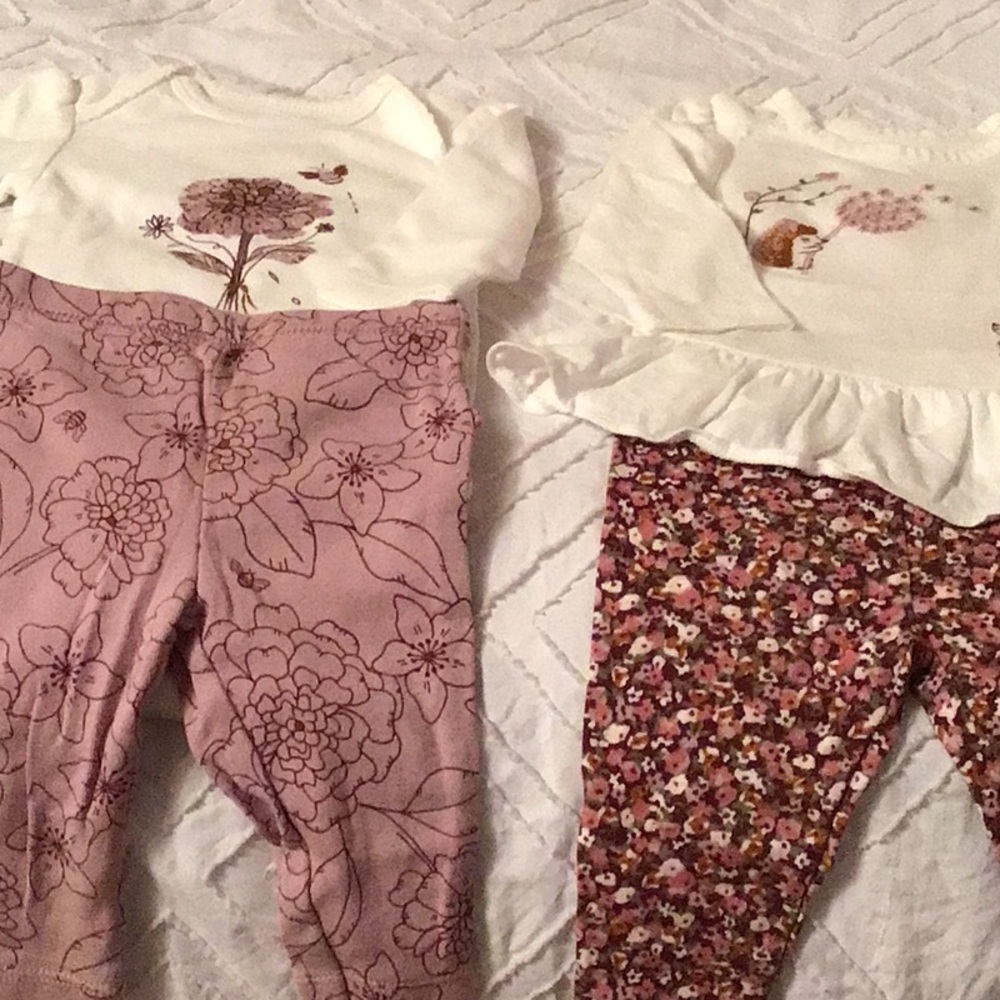 Floral baby outfits sets